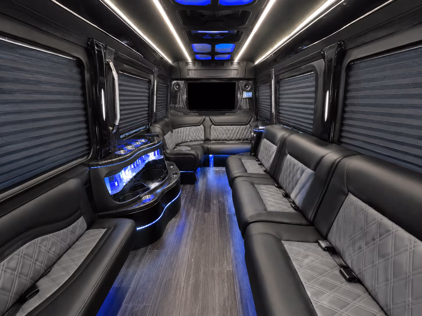 missoula 30 passenger party bus inside