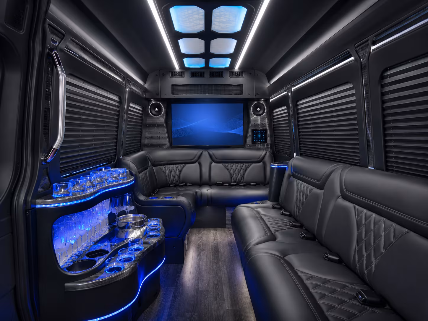 missoula 50 passenger party bus interior