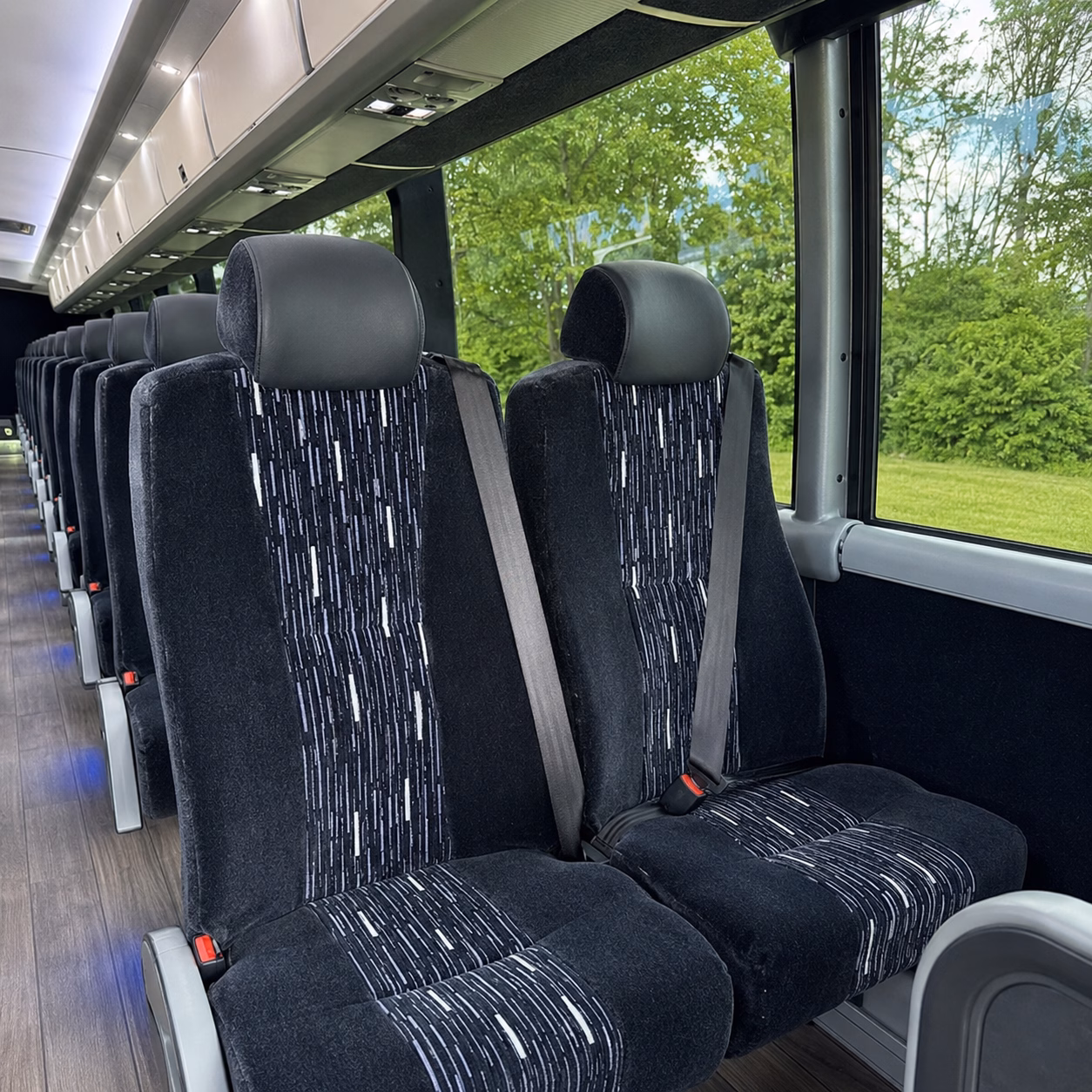 spokane valley charter bus rental interior