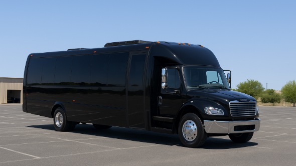 Exterior of Charter Bus Company Missoula's 20 Passenger Mini bus in Missoula