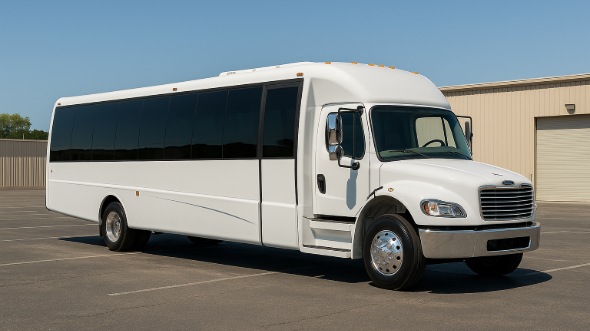 Exterior of Charter Bus Company Missoula's 25 Passenger Mini bus in Missoula
