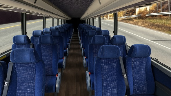 Interior of Charter Bus Company Missoula's 28 Passenger Mini bus in Missoula