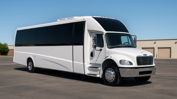 Exterior of Charter Bus Company Missoula's 35 Passenger Minibus in Missoula