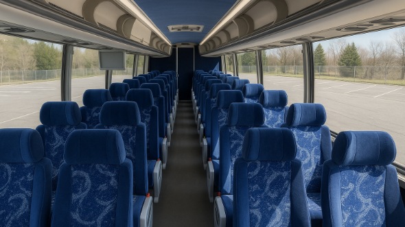Interior of Charter Bus Company Missoula's 56 Passenger Charter Bus in Missoula