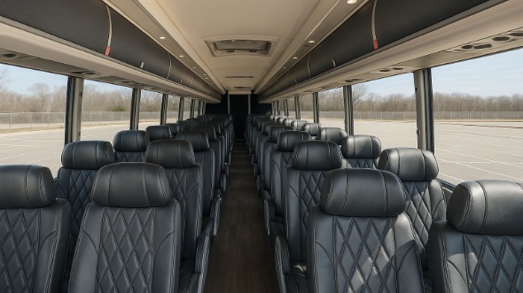 missoula 54 passenger charter bus inside