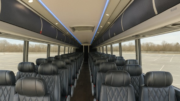 missoula 56 passenger charter bus inside