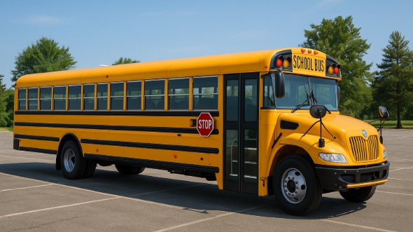 Exterior of Charter Bus Company Missoula's School Bus in Missoula